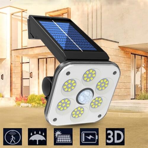 Solar Light 48/54 SMD LED Outdoor Wall Lamp PIR Motion Sensor Garden Solar Lamp Sunlight Powered Waterproof Energy Saving