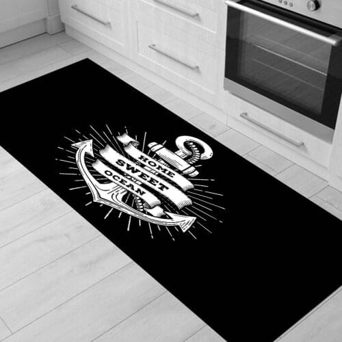Modern Kitchen Mat Bedroom Entrance Doormat Wood grain Home Hallway Floor Decoration Living Room Carpet Bathroom Anti-Slip Rug