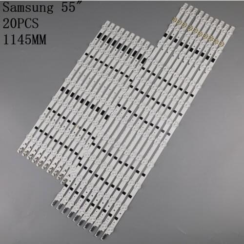 20 PCS/set LED backlight strip D2GE-550SCB-R3 D2GE-550SCA-R3 for samsung UA55F6400AJ 2013SVS55F R 7 L 11 25312A 25313A