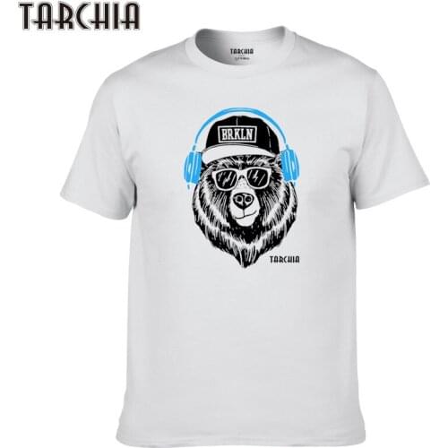 TARCHIA 2021 New Men T-Shirt Brkln Short Sleeve O-neck Cotton Tshirt Summer Style Fashion Men T Shirts Student Hip Hop Tops
