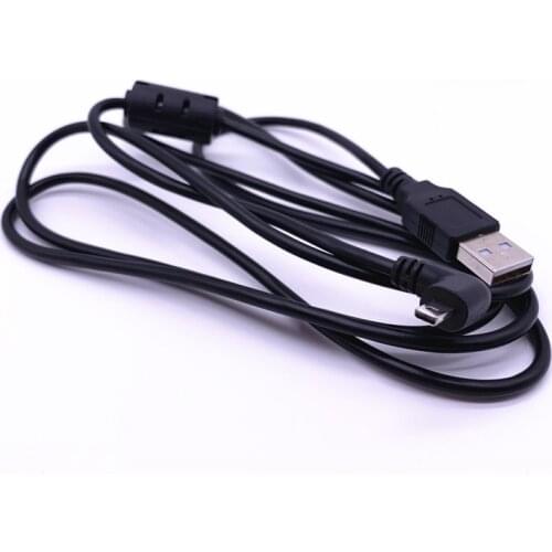 USB Male Plug To Wire 8 Pin Left Angled 90 Degree Plug Camera Data Cable for Nikon COOLPIX S800c L610 D3200 S3300 S4300 S6300