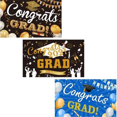 Graduation Banner 2021 Graduation Season Party Decoration Photography Backgrounds For Photo Studio Props