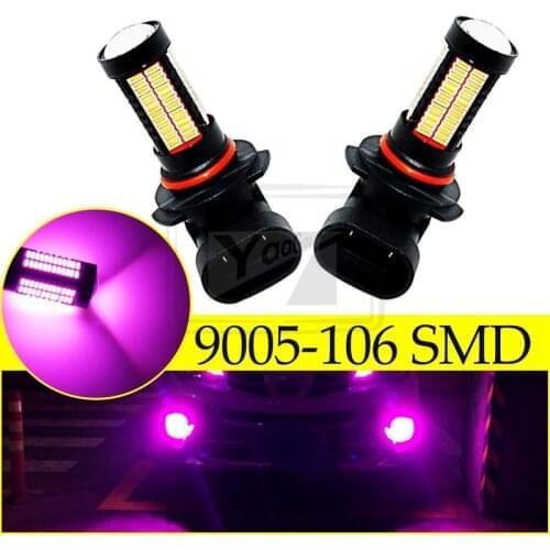 YaaGoo 9005 HB3 Fog Light Driving Bulb 106SMD Pink Purple 2PCS
