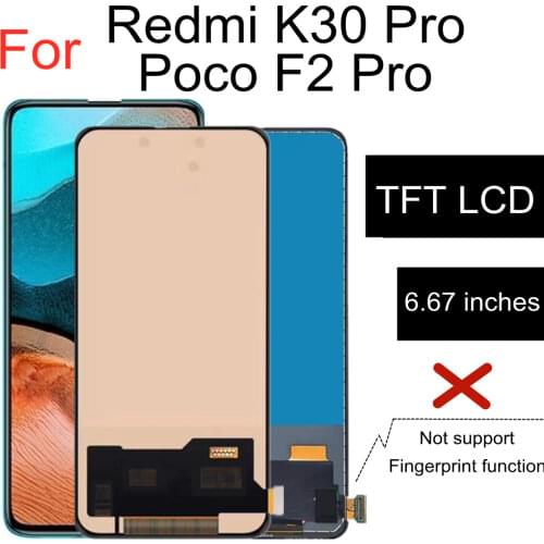 6.67" LCD For Xiaomi Redmi K30 Pro Zoom LCD Display Touch Screen Digitizer Assembly Replacement For Xiaomi Poco F2 Pro LCD