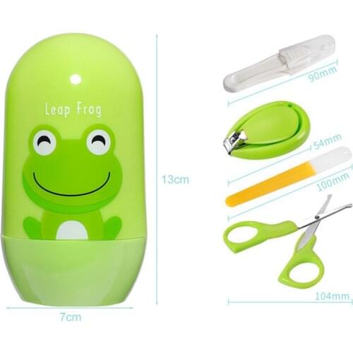 1 Set Nail Clippers Cartoon Design Portable Nail Care Baby Manicure Tool Set for Newborn recien nacido baby nail care