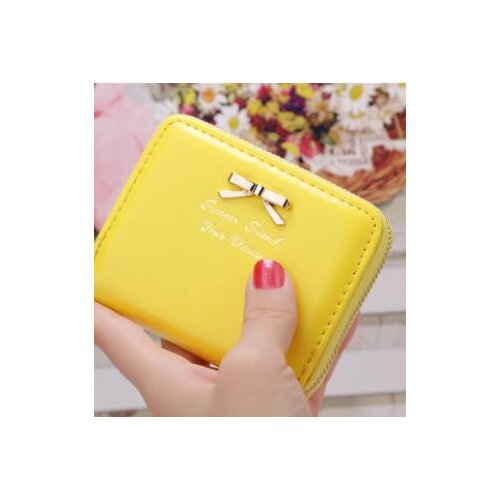 1pcs/lot Women Lady Mini Faux Leather Bowknot Coin Purse zipper Wallet Card Holders Women' Female wallet