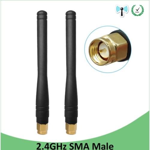10pcs 2.4GHz WIFI Antenna 3dbi Aerial SMA Male connector wi fi antena 2.4 ghz antenne wi-fi for Wireless Router antenas