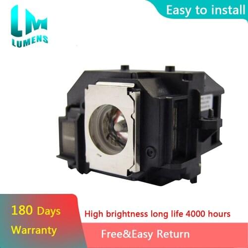 100% New for ELPLP56 V13H010L56 Replacement Projector Lamp with Housing for EPSON EH-DM3 H319A MovieMate 60 62 180 days warranty