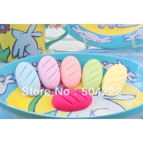 120pcs big matte kitsch kawaii mix color Bread rolls Resin fake Food jewelry decoration Cellphone decor diy 28mm