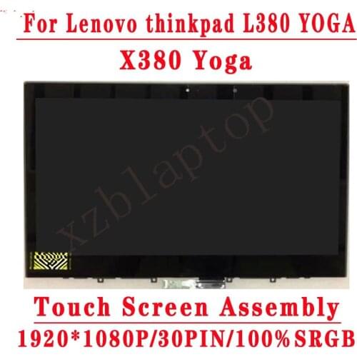13.3" 1920*1080 EDP NV133FHM-N5A M133NWF4 LCD Assembly For Lenovo Thinkpad L380 YOGA X380 Yoga 20M7 20M8 LCD Display TouchScreen