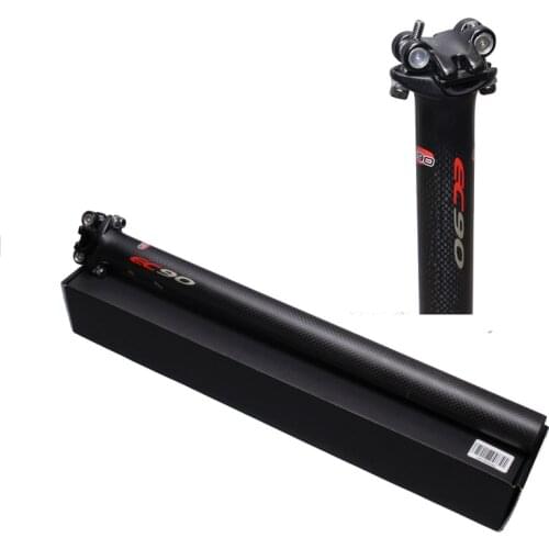 2019 EC90 bicycle path 3k full carbon fiber MTB bike seat post bike parts bicycle seat 27.2 / tube 30.9 / 31.6 * 350 / 400mm