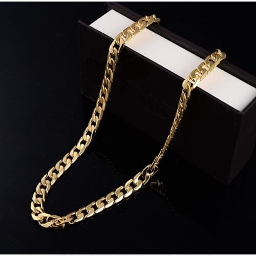 2021 Classic Men Necklace Stainless Steel Long Necklace For Men Women Chain Jewelry