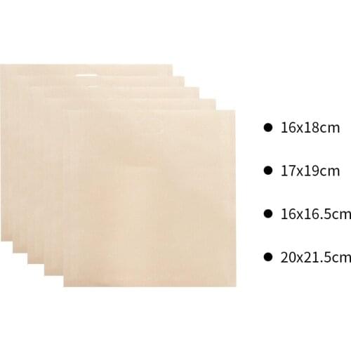 5 Pack Non-Stick Heat Resistant Sandwich Bags Reusable Oven Pastry Bags for Grilled Cheese Sandwiches