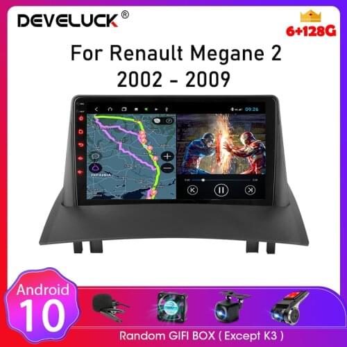 For Renault Megane 2 2002-2009 Android Carplay Auto Car Radio Multimedia Video 2 Din Navigation GPS DVD audio stereo accessories