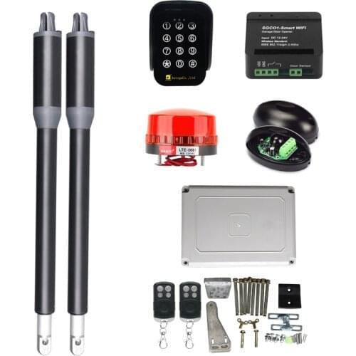 Automatic Swing Gate Opener Drive with WIFI Remote Control Wireless Keypad Electric Swing Door Operator Motor Access Control