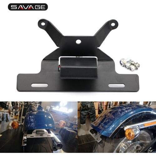 Plate Holder Motorcycle For Harley Davidson FAT BOY 2018 2019 2020 Accessories Tail Tidy Fender Eliminator License Support