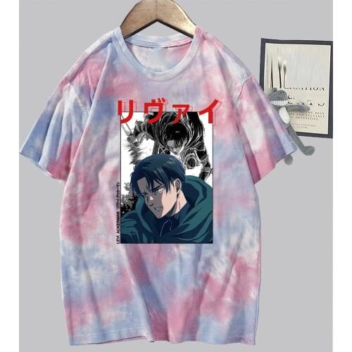 Attack On Titan Levi T-shirt Harajuku Style Printed Top Loose Summer Tee Shirts