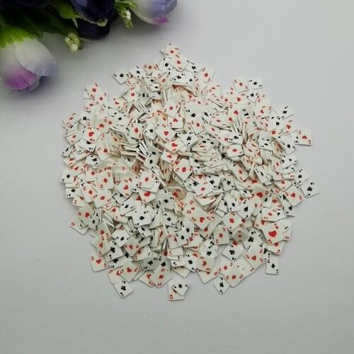 20g 5mm Playing cards for Resin DIY Supplies Nails Art Polymer Clear Clay accessories DIY Sequins scrapbook shakes Craft