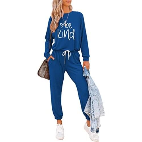 Trend Homewear Set Women 2-piece Outfit Set Long Sleeve Warm Soft Cotton Shirt Top Slim Set Ladies Autumn Spring Female Clothing