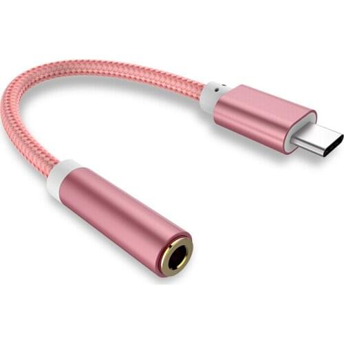 Mini Usb Type C To 3.5mm Aux Adapter Type-c 3 5 Jack Audio Cable For Samsung Galaxy S21 Ultra S20 Note 20 10 Plus Tab S7 S7