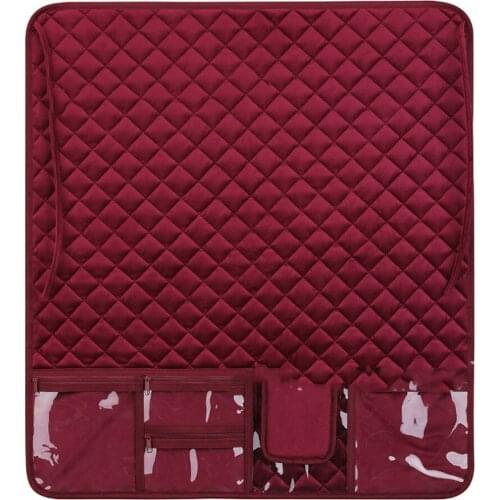 Sewing Machine Multifunctional Household Cushion Table Accessory Storage Rack With Foldable Rectangular Travel Goods Knitted