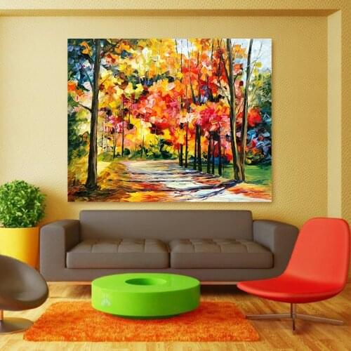 Paint by number art painting by numbers creative hand-painted colorful landscape living room decorative painting