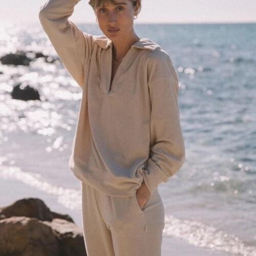 New Winter Women Elegant Solid Sets Tracksuits Chic POLO Sweatshirt Long Pant Two Piece Suits Casual Sexy 2021 Korean Fashion