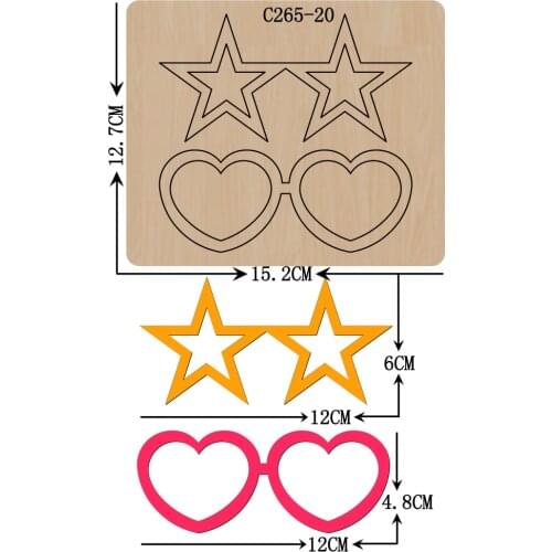 New Love heart Wooden die Scrapbooking C-265-20 Cutting Dies