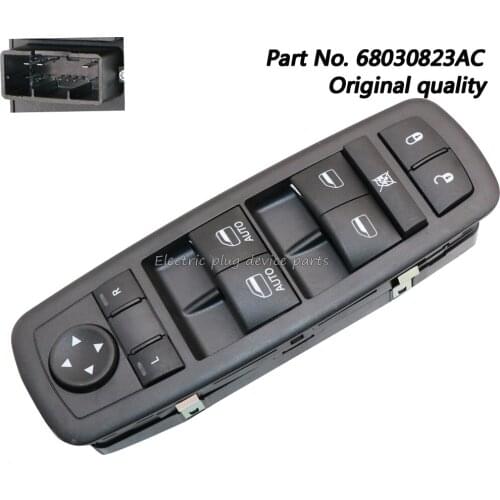 OEM 68030823AC Front Left Master Window Switch Door Lock for Dodge Durango Jeep Grand Cherokee 2011-2013 68030823AB 68030823AD