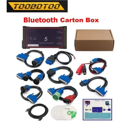 Support Multi-language USB/Bluetooth Dpa5 Dearborn Protocol Adapter 5 Heavy Duty Truck Scanner CNH DPA 5 Works For Multi-brands