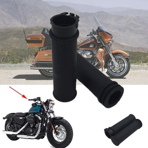 Handlebar sleeve kit for Harley Sportster for 883 XL883 2003 black rubber motorcycle spare parts