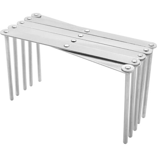 Practical Kitchen Organizer Stainless Steel Pot Lid Dish Holder Rack Steamer Shelf Tray Cookware Adjustable Length Kitchen Stora