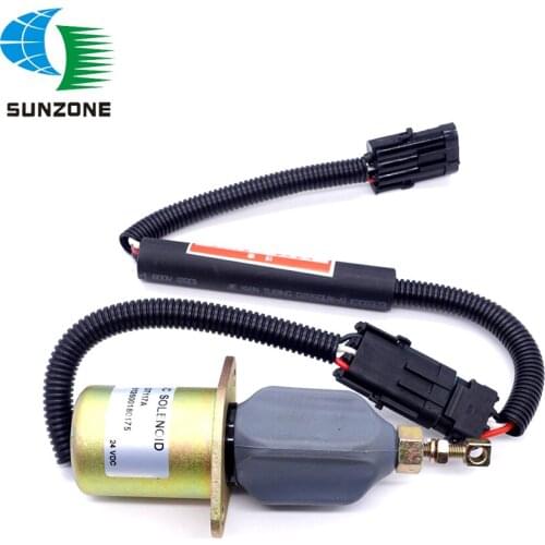 Shutdown Solenoid 612600180175A For Weichai Excavator Engine 24V Fuel Solenoid DT117A
