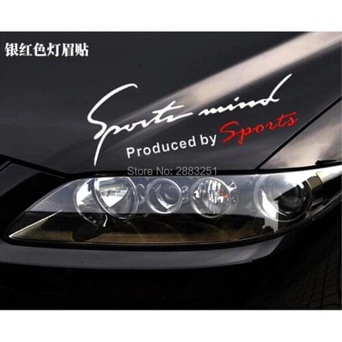 Reflective Lamp Eyebrow Sports Styling Hood headlight stickers for Hyundai elantra ix35 solaris accent i30 ix25 i20 Accessories