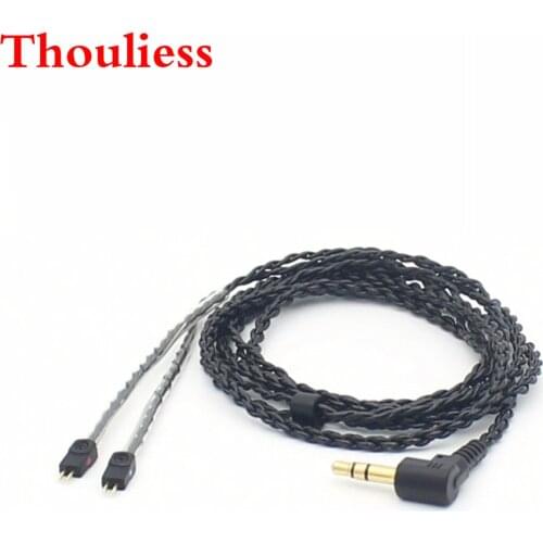 Thouliess Free Shipping DIY Headphone Upgrade Cables 0.78mm 2 Pin Cable for 1964 w4r um3x es3 es5 Earphone