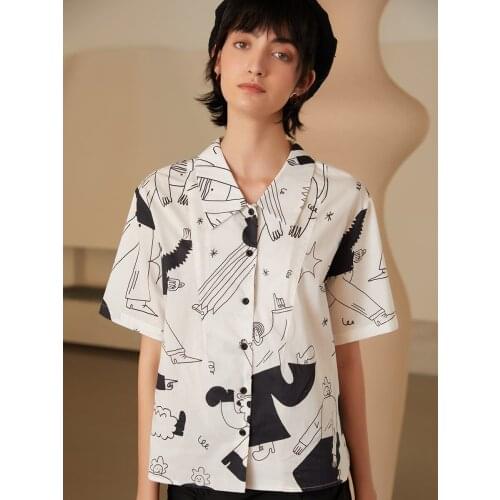 YANGYAN Short Sleeve Blouses