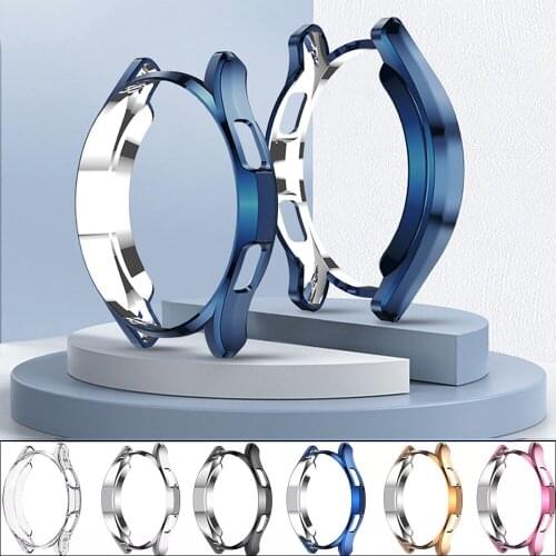 Screen Protective Watch Case For Samsung Galaxy Watch 4 Classic 42MM 46mm Full Protector Cover Shockproof TPU Transparent Shell