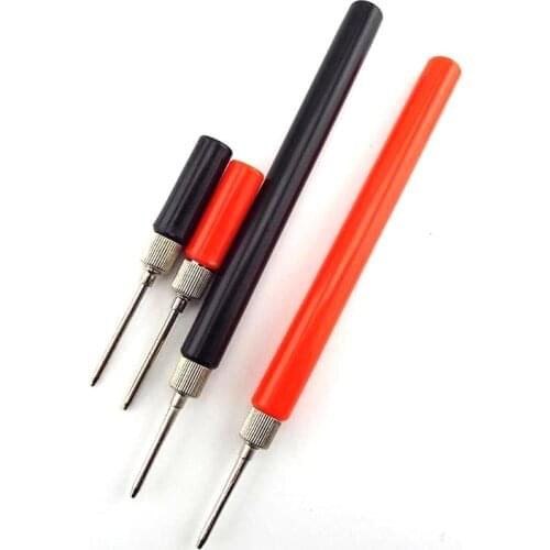 1 Pair Insulated Test Meter Probe Insulated Test Probe Connector For Multimeter Stainless Steel Needle Test Leads Pin