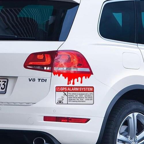 1PCS Warning Reflective Car Sticker GPS Tracking Alarm Accessories Decal