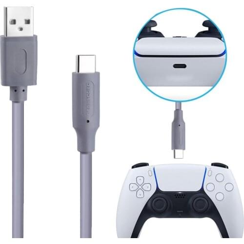 2M Gamepad Charging Cable For Playstation 5 PS5 Type C USB Gaming Joystick Cord Power PVC Charger Cable Game Accessories