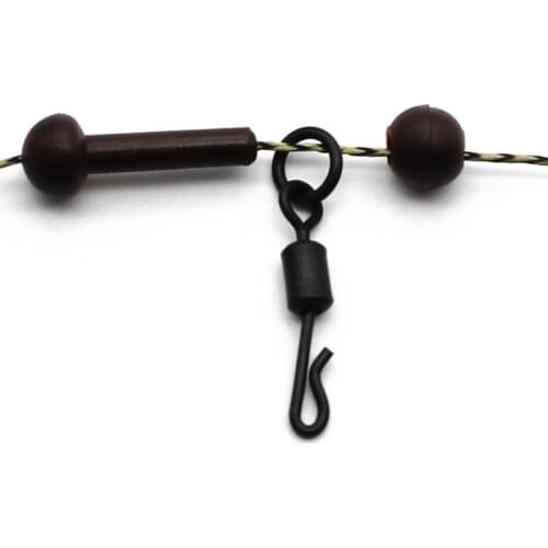 20PCS Carp Fishing Chod Sleeves Beads Carp Hair Rig Soft Quick Change Beads for Helicopter Rigs Carp Terminal Tackle Accessories