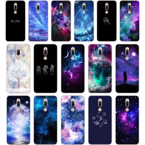 295FG sky Space planet Black gift Soft Silicone Tpu Cover phone Case for Meizu M5 M5C M5S Note M6 M6S M6T case