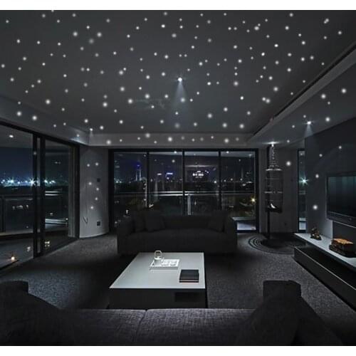 2X407Pcs The Dark Star glow in the dark Luminous on Wall Stickers for Kids Room living room Wall Decal Home Decoration poster