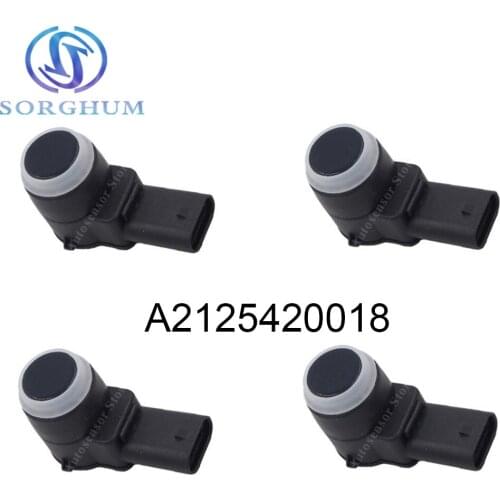 4pcs New Brand A2125420018 PDC Parking Sensor Fits For Mercedes Benz W245 W204 W212 W221 0263013694 Darkblue