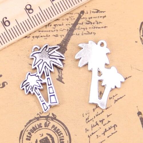 10pcs Charms coco tree 26x19mm Antique Pendants,Vintage Tibetan Silver Jewelry,DIY for bracelet necklace