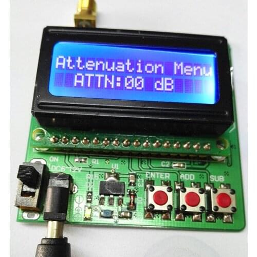 Digital radio frequency power meter -75~+16dBm Power attenuation can be set Ultra small LCD automatic backlight