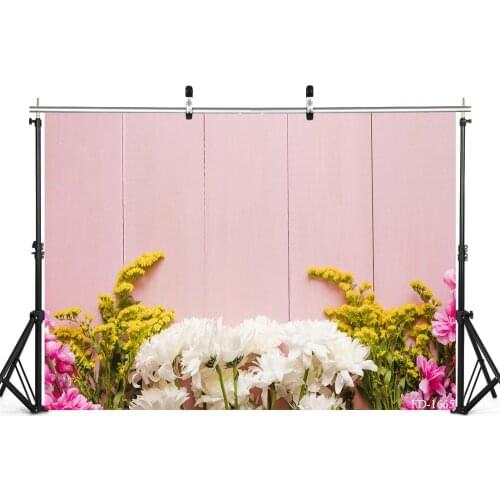 Flower Board Photography Backdrop for Photograph Accessories Child Baby Shower Kids Vinyl Cloth Photo Background Photo Booth