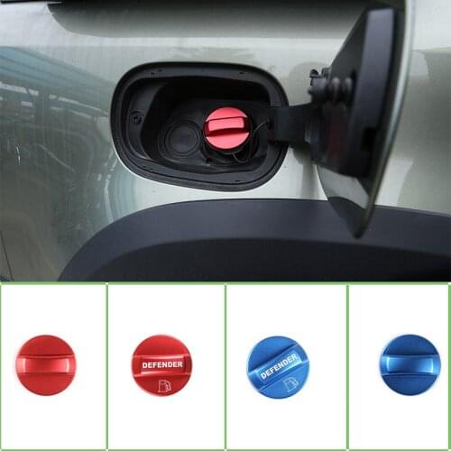 For Land Rover Defender 110 20-22 Aluminum Alloy Car Gasoline and Diesel Fuel Filler Cover Decorative Sticker Car Accessories