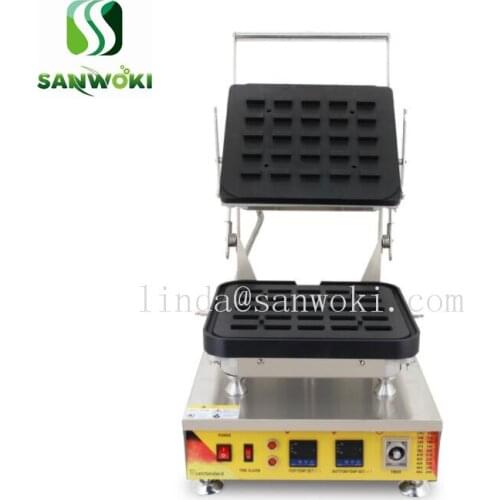 110V 220V Electric rectangle cheese tartlet machine rectangle waffle baking grill 25pcs/mold Non-stick mini egg tartlet maker