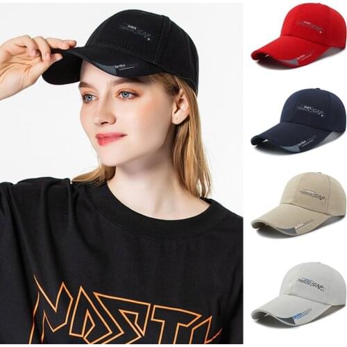 Ladies Fashion Baseball Outdoor Hiking Letter Caps Solid Embroidery Adjustable Hat Women Men Cotton Casual Hats